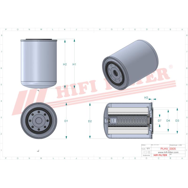 FILTRE HYDROLIQUE HIFI SH56191